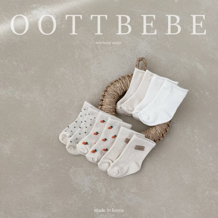 Oott Bebe - Korean Baby Fashion - #babyoutfit - Basic Socks Set - 11