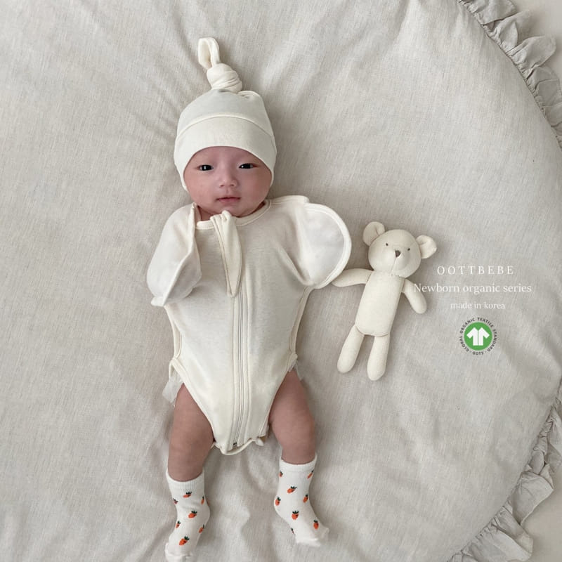 Oott Bebe - Korean Baby Fashion - #babyoutfit - Organic Bodysuit Cotton - 6