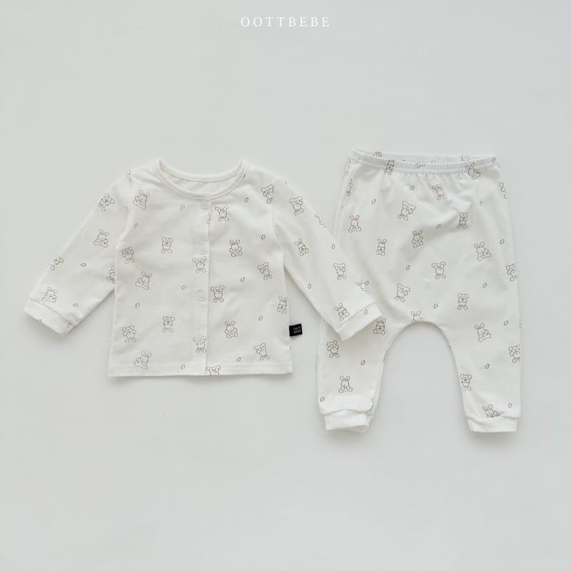Oott Bebe - Korean Baby Fashion - #onlinebabyboutique - Mild Top Bottom Set - 2