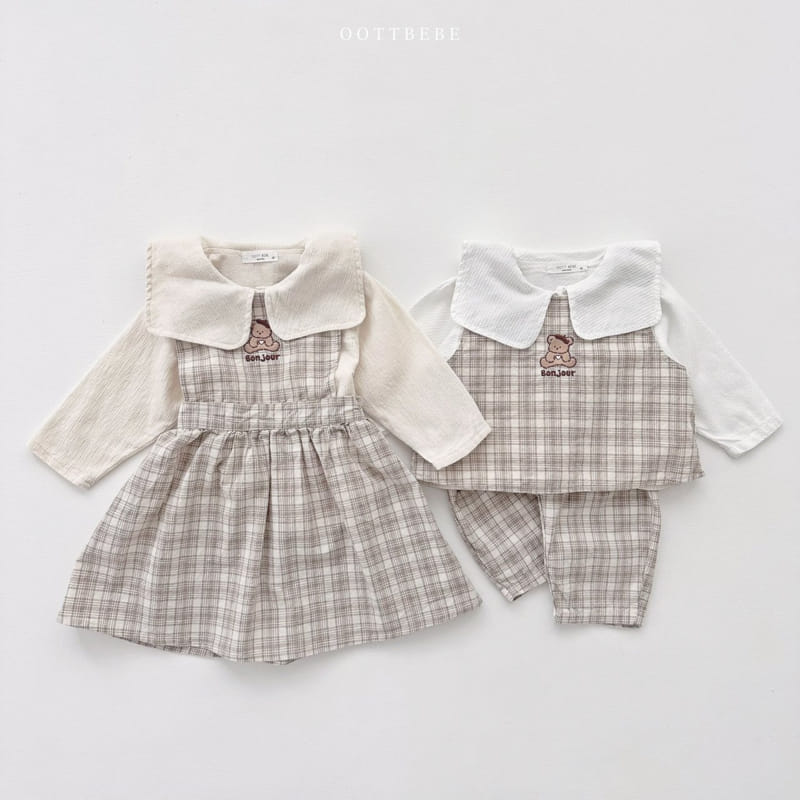 Oott Bebe - Korean Children Fashion - #Kfashion4kids - Bonjour Collar Blouse - 12