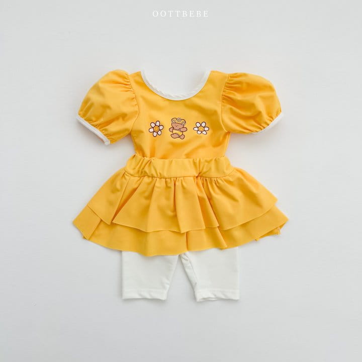 Oott Bebe - Korean Children Fashion - #Kfashion4kids - Daidy Frill Swimwear - 3