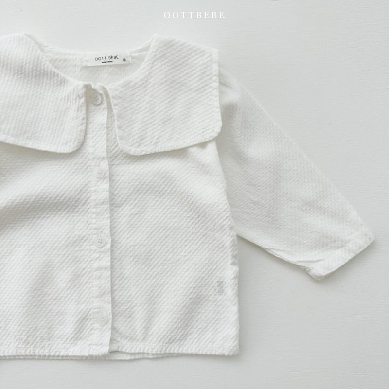 Oott Bebe - Korean Children Fashion - #designkidswear - Bonjour Collar Blouse - 6