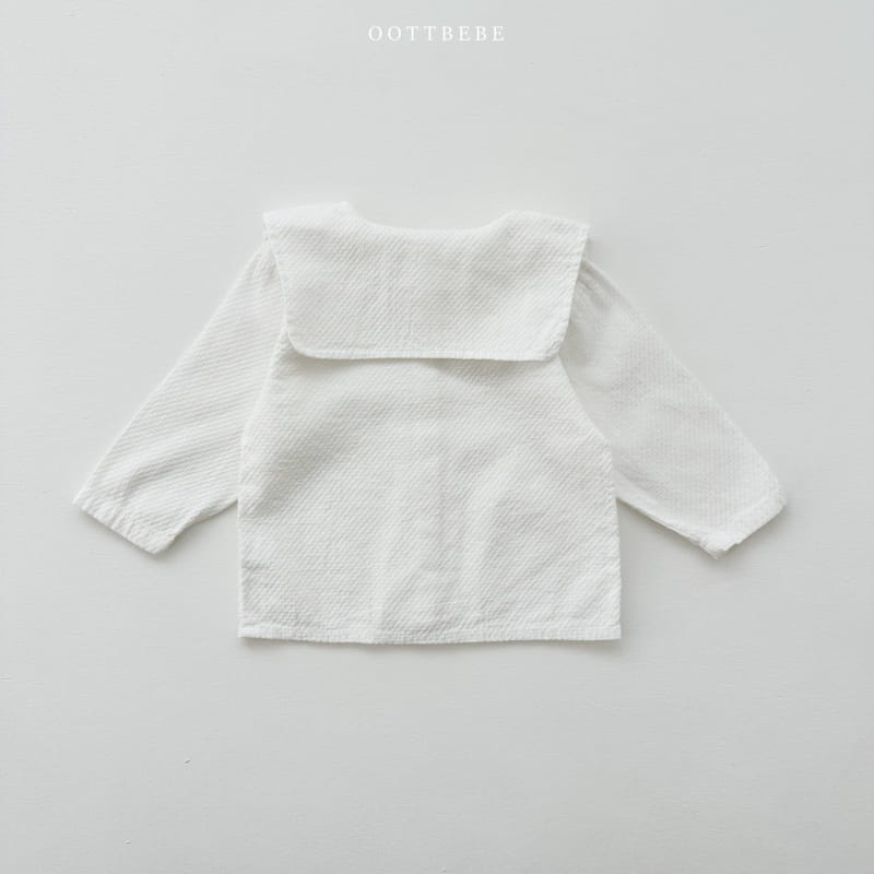Oott Bebe - Korean Children Fashion - #fashionkids - Bonjour Collar Blouse - 8