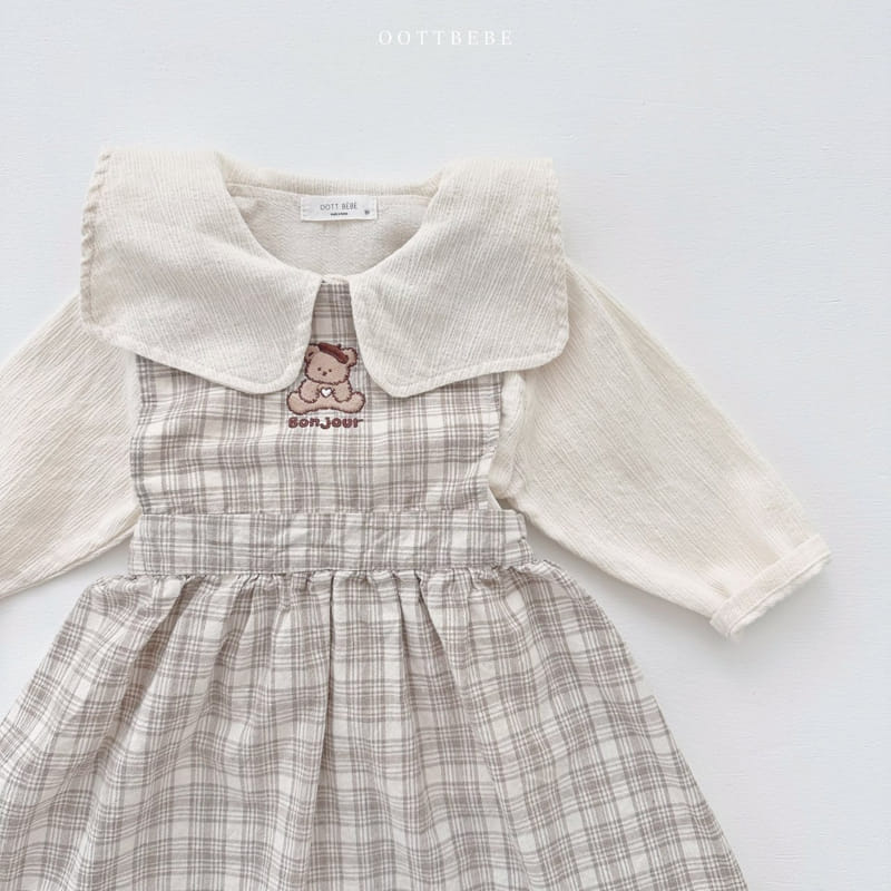 Oott Bebe - Korean Children Fashion - #kidsstore - Bonjour Collar Blouse - 10
