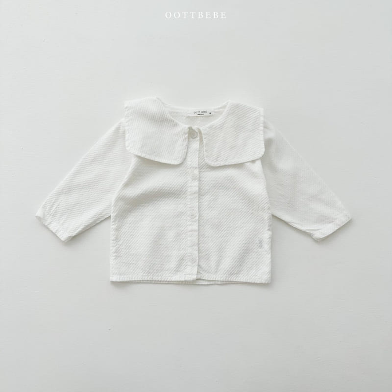 Oott Bebe - Korean Children Fashion - #minifashionista - Bonjour Collar Blouse
