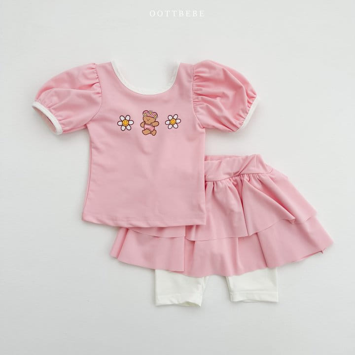 Oott Bebe - Korean Children Fashion - #toddlerclothing - Daidy Frill Swimwear - 9