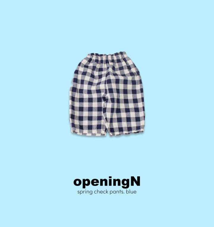 Opening & - Korean Children Fashion - #littlefashionista - Spring Check Pants  - 2