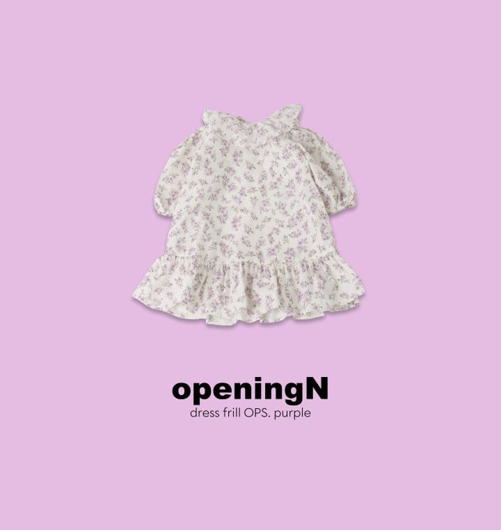Opening & - Korean Children Fashion - #littlefashionista - Dress Frill One-piece  - 2
