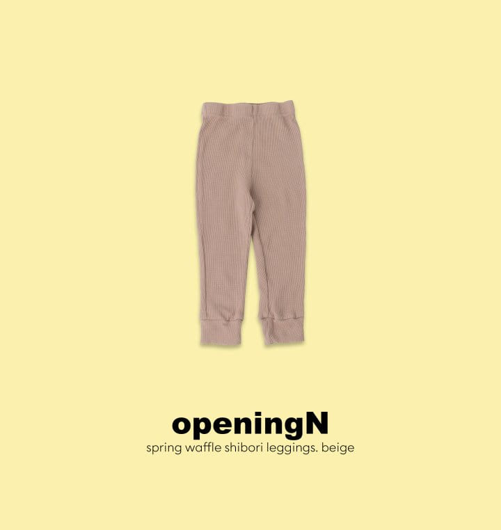 Opening & - Korean Children Fashion - #minifashionista - Spring Waffle Leggings