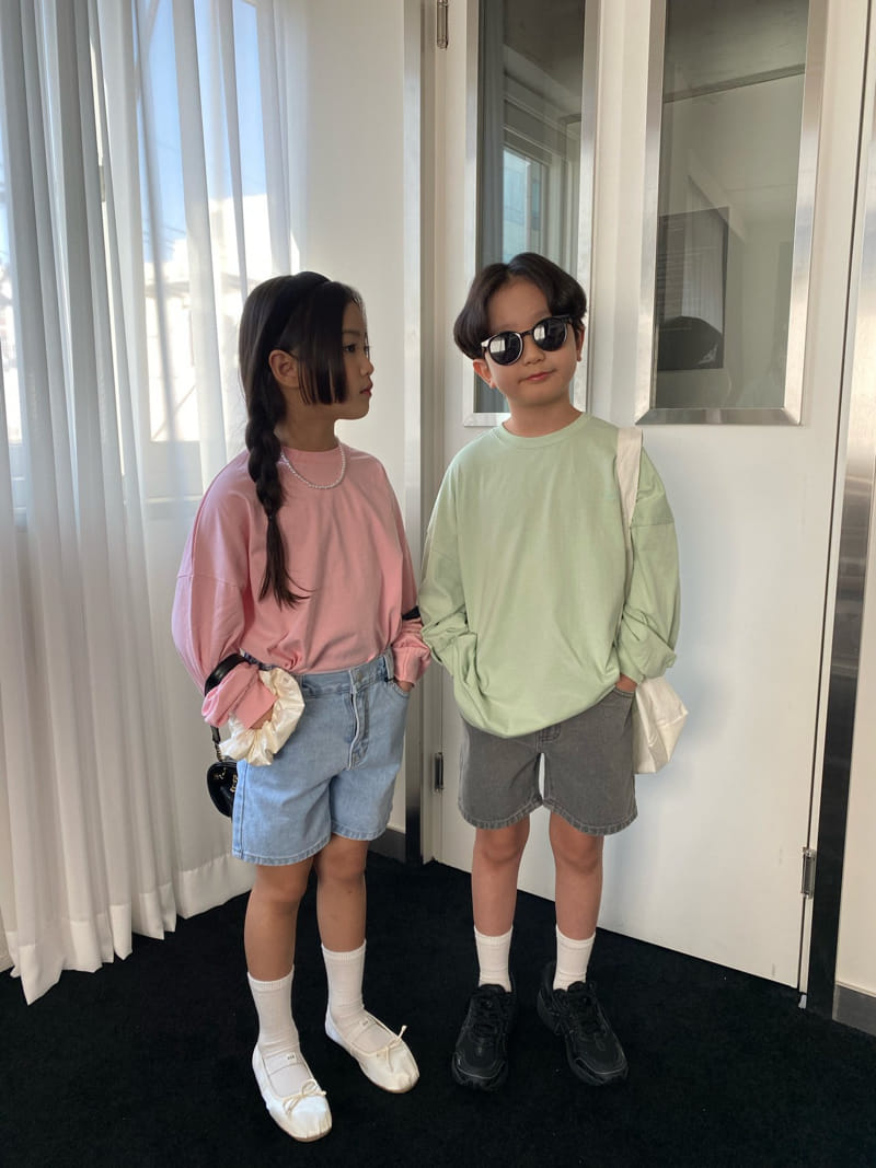 Our - Korean Children Fashion - #designkidswear - Plain Shorts - 2