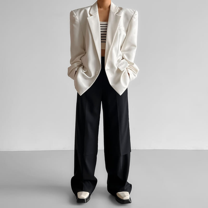 Paper Moon - Korean Women Fashion - #momslook - Square Twill Jacket - 9