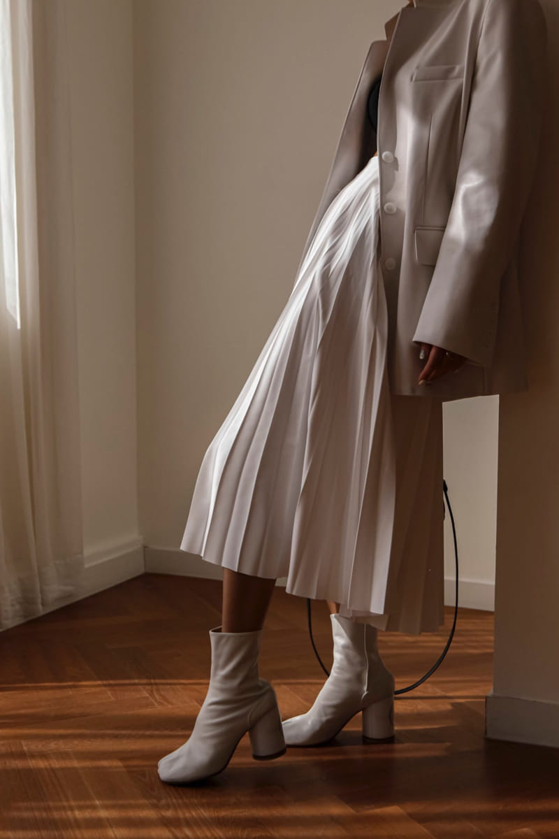 Paper Moon - Korean Women Fashion - #momslook - Leather Skirt - 11