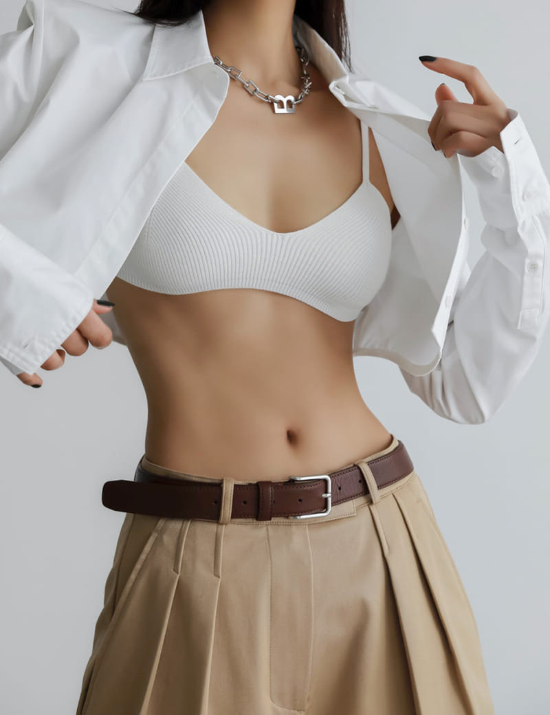 Paper Moon - Korean Women Fashion - #momslook - Shoulder Padded Shirt - 7