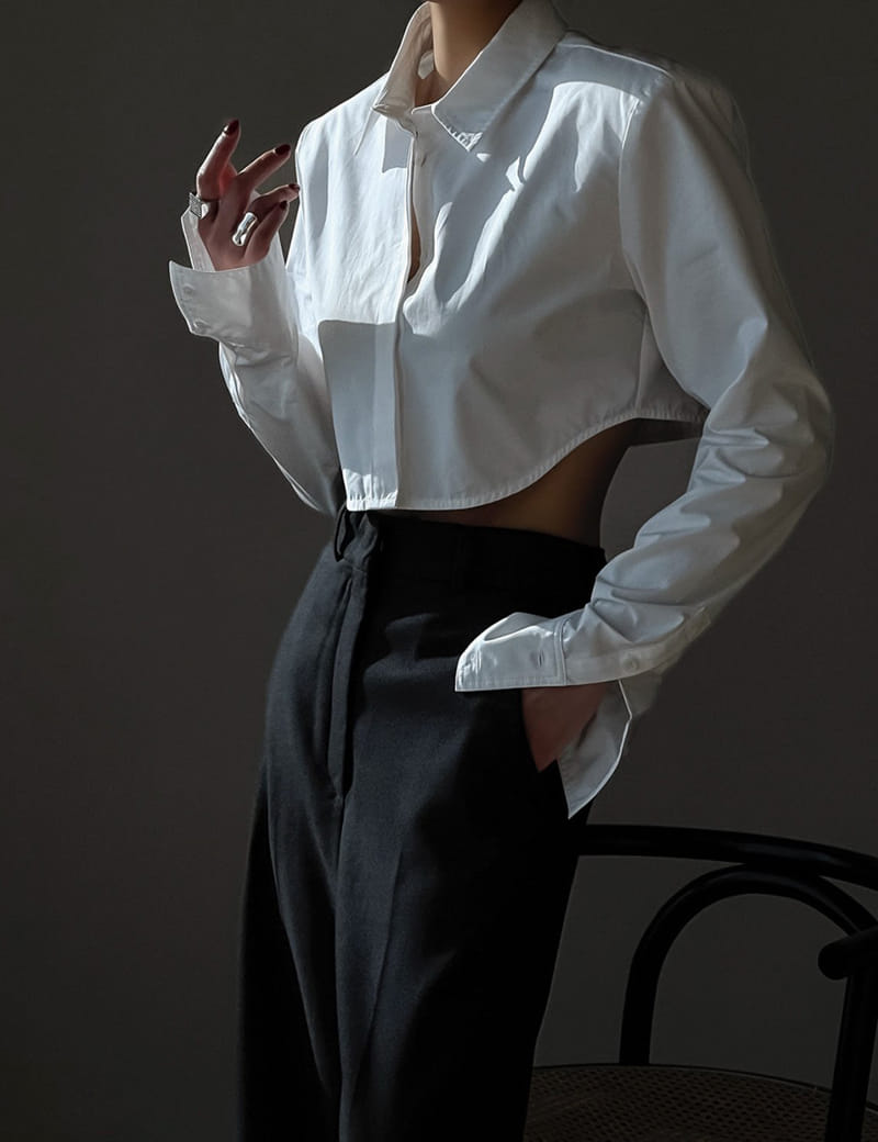 Paper Moon - Korean Women Fashion - #momslook - Shoulder Padded Shirt - 9