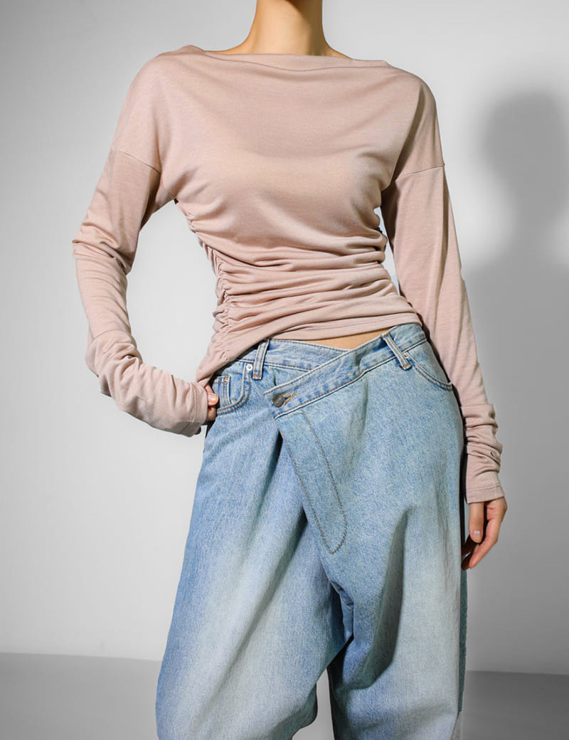Paper Moon - Korean Women Fashion - #momslook - Wrap Jeans - 2
