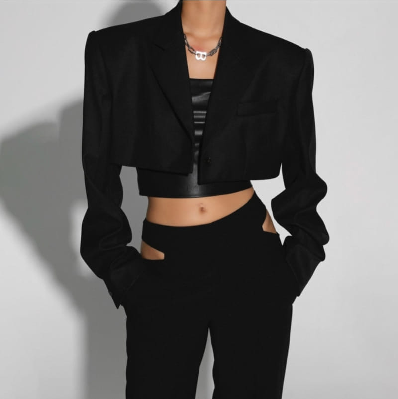 Paper Moon - Korean Women Fashion - #momslook - One Button Jacket - 5
