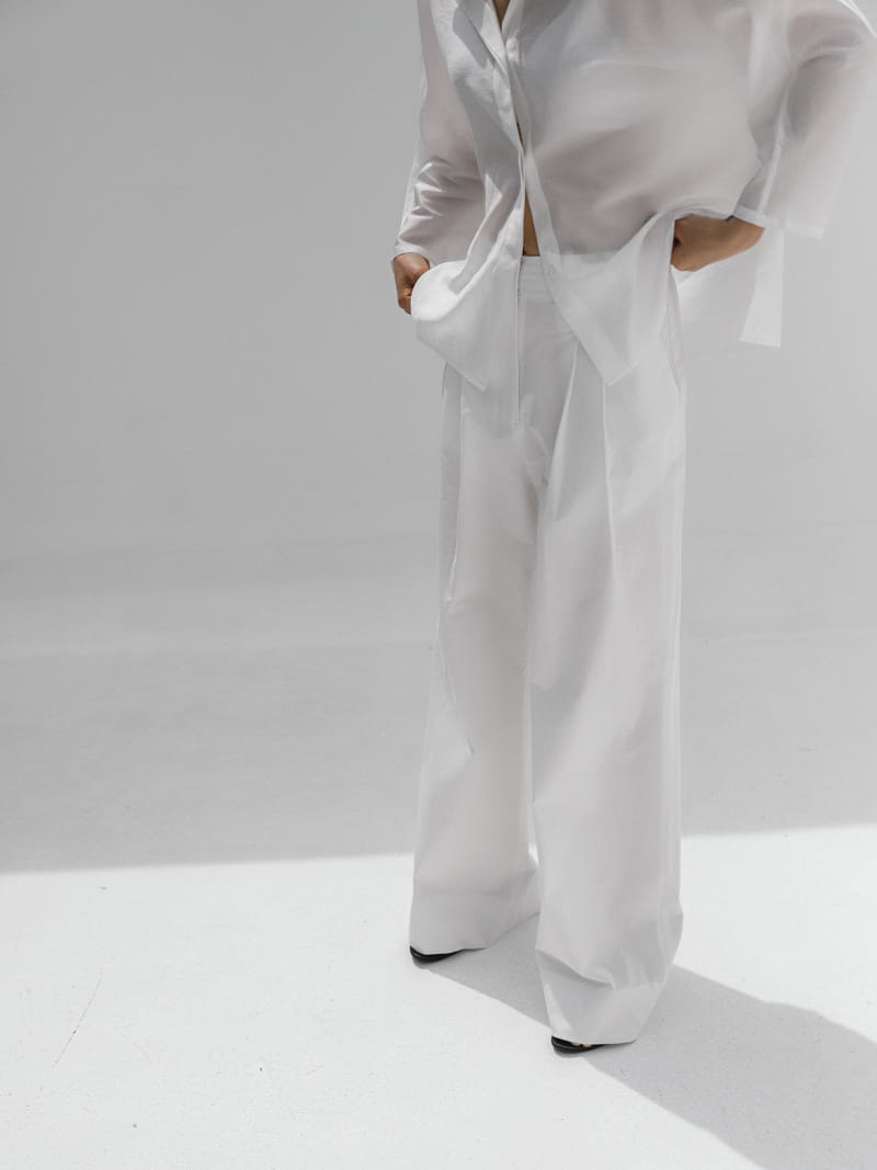 Paper Moon - Korean Women Fashion - #momslook - Two Pintuck Pants - 5
