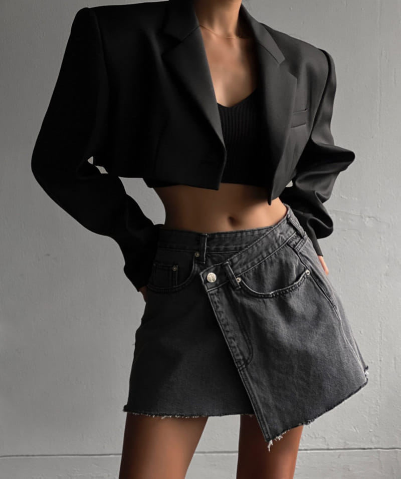 Paper Moon - Korean Women Fashion - #momslook - Unbalance Skirt