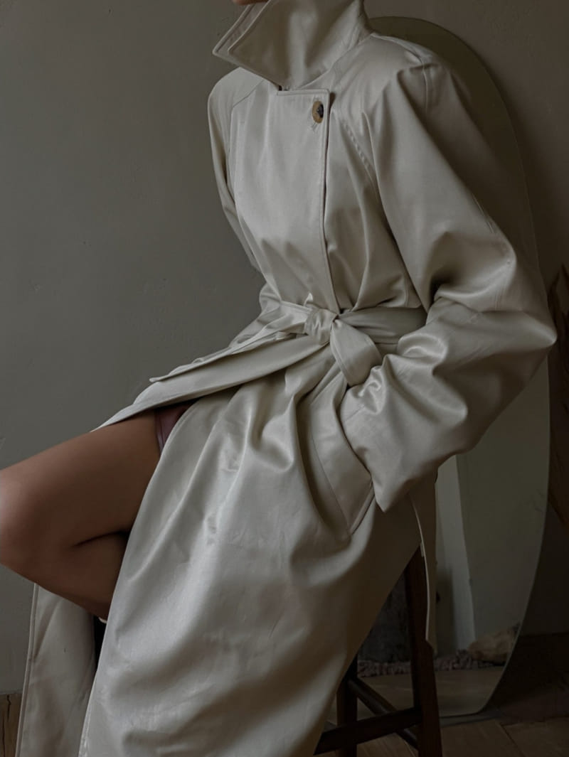 Paper Moon - Korean Women Fashion - #womensfashion - Padded Trench Coat - 4