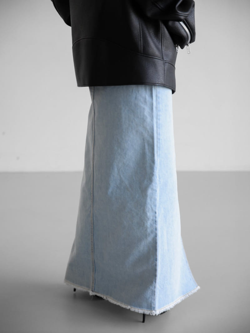 Paper Moon - Korean Women Fashion - #momslook - Ice bLue Denim Skirt - 9