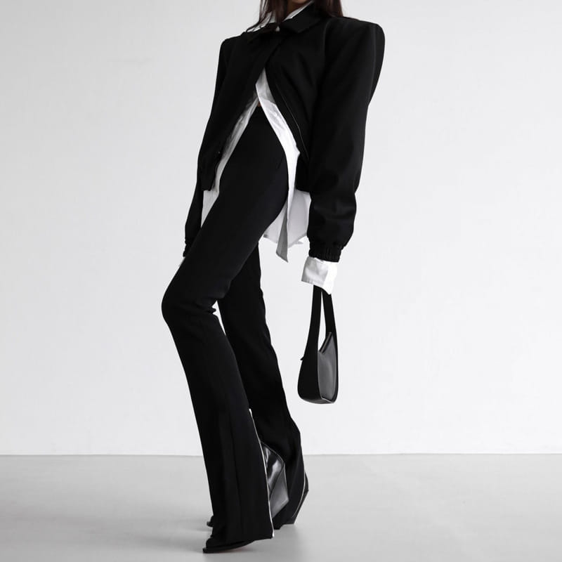 Paper Moon - Korean Women Fashion - #restrostyle - Back Zipper Pants