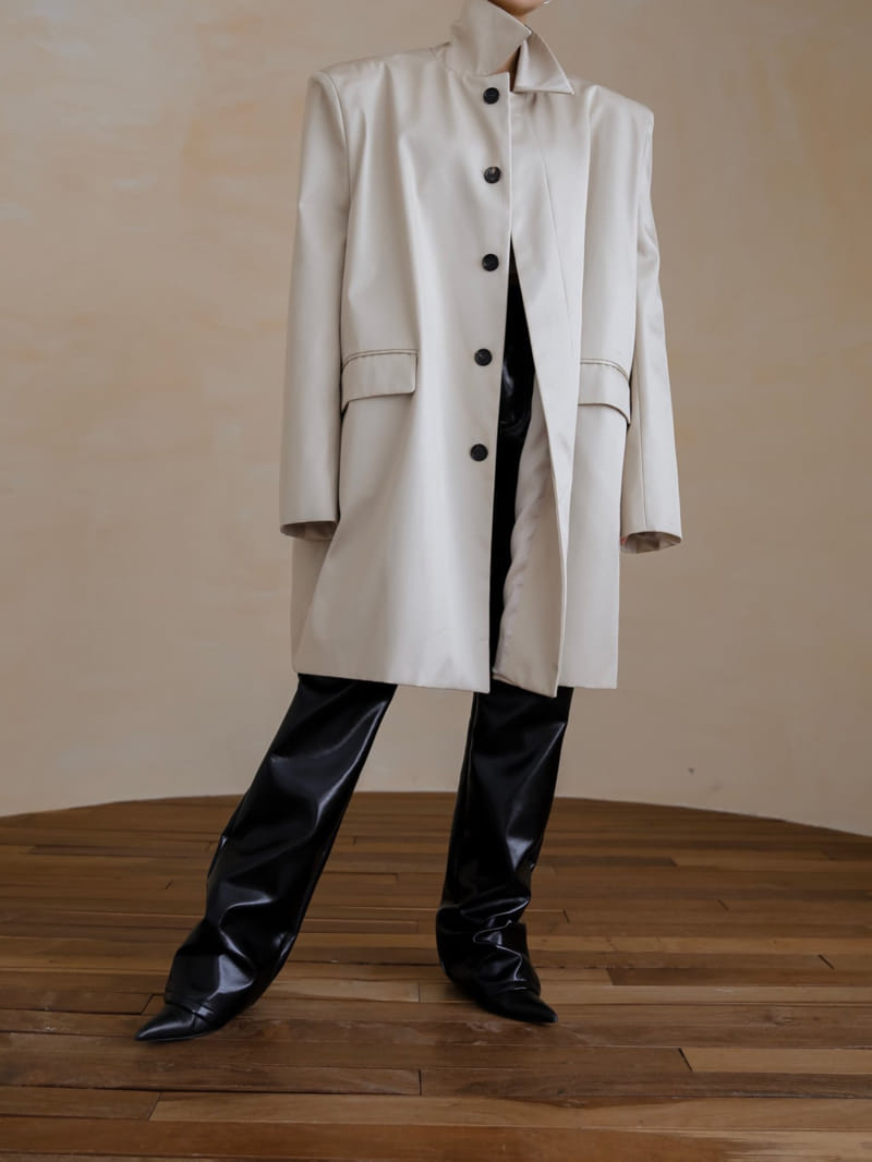 Paper Moon - Korean Women Fashion - #shopsmall - Patent Leather Straight Pants - 8
