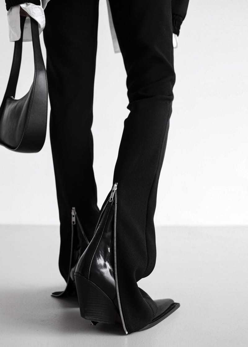 Paper Moon - Korean Women Fashion - #shopsmall - Back Zipper Pants - 3