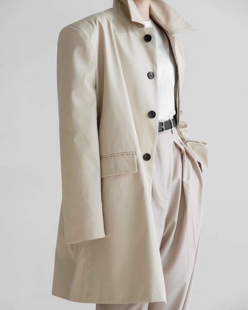Paper Moon - Korean Women Fashion - #thelittlethings - Oversize Gaberdin Coat - 7