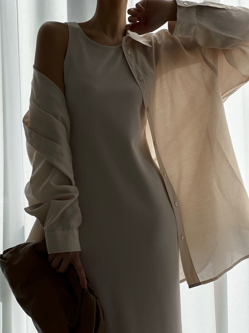 Paper Moon - Korean Women Fashion - #womensfashion - Sheer Silky Shirt - 11