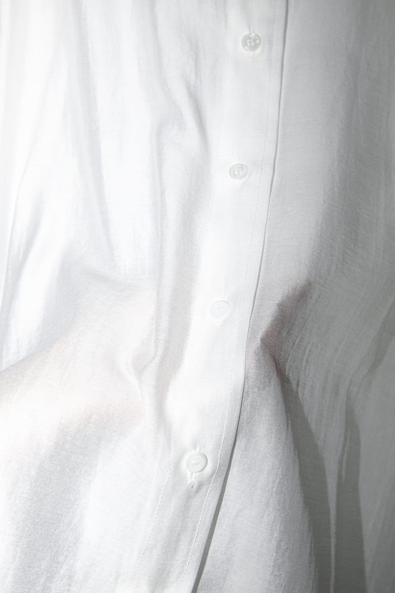 Paper Moon - Korean Women Fashion - #womensfashion - Sheer Silky Shirt - 9
