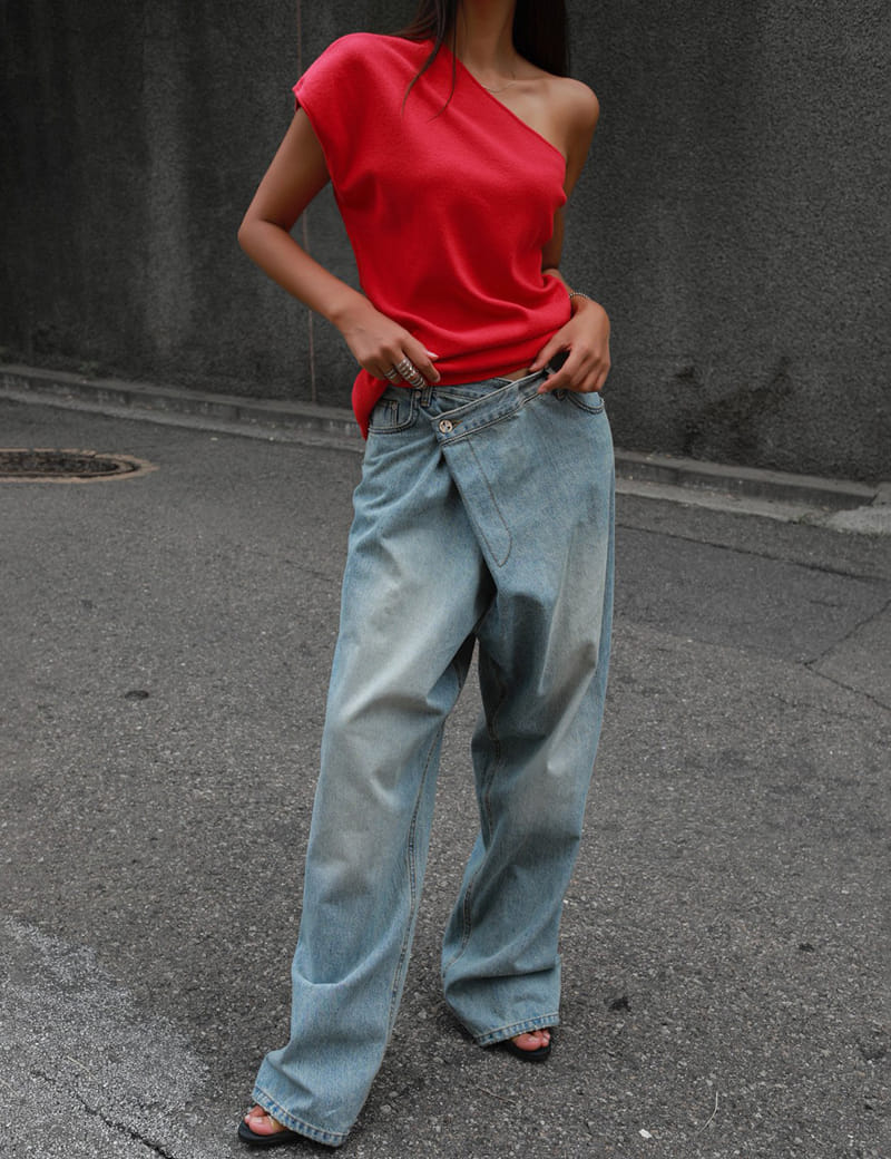 Paper Moon - Korean Women Fashion - #womensfashion - Wrap Jeans - 11