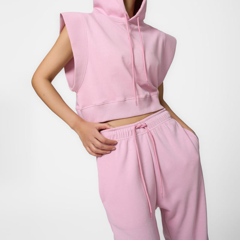 Paper Moon - Korean Women Fashion - #womensfashion - Kitch Shoulder Point Crop Hoody