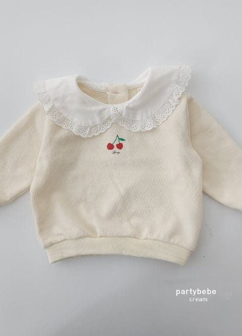 Party Kids - Korean Baby Fashion - #babyboutique - Cherry Ble Sweatshirt - 12