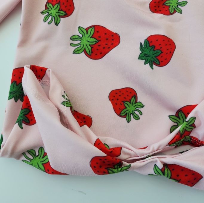 Party Kids - Korean Baby Fashion - #babyclothing - Strawberry Rashguard Hat Set - 7