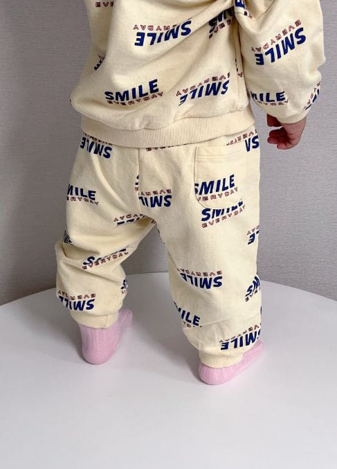 Party Kids - Korean Baby Fashion - #babyoninstagram - Smile Top Bottom Set