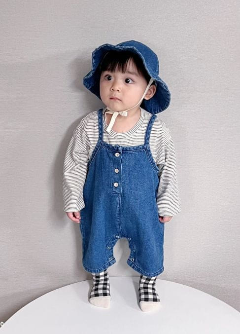 Party Kids - Korean Baby Fashion - #babyootd - Bonbon Overalls