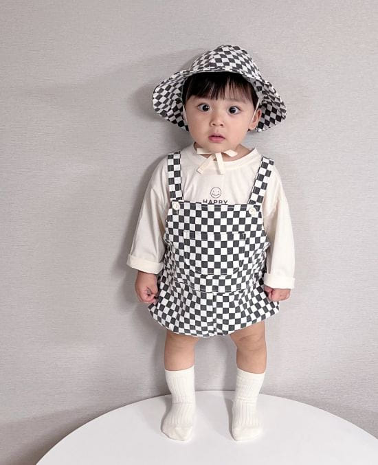 Party Kids - Korean Baby Fashion - #babyootd - Bans Dungarees Bodysuit - 12