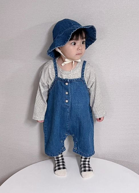 Party Kids - Korean Baby Fashion - #babyoutfit - Bonbon Overalls - 4