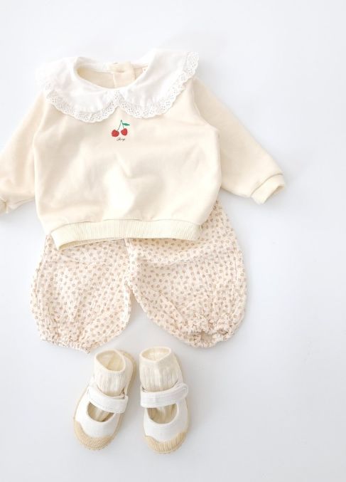 Party Kids - Korean Baby Fashion - #onlinebabyboutique - Cherry Ble Sweatshirt - 9