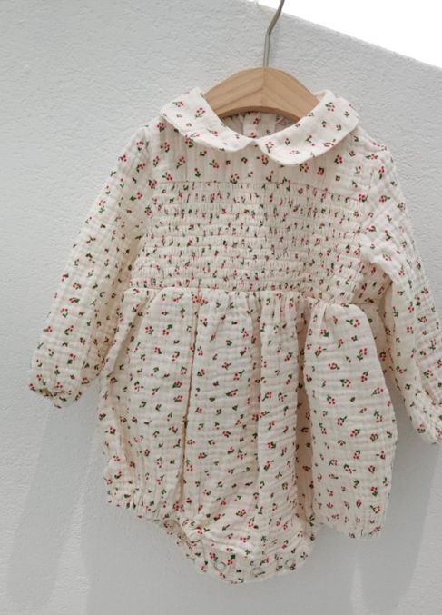 Party Kids - Korean Baby Fashion - #onlinebabyboutique - Baby Bell Flower Bodysuit - 7