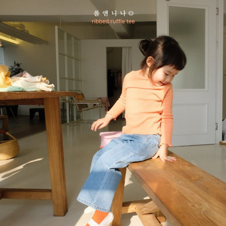 Paul & Nina - Korean Children Fashion - #Kfashion4kids - Rib Ruffle Tee - 2