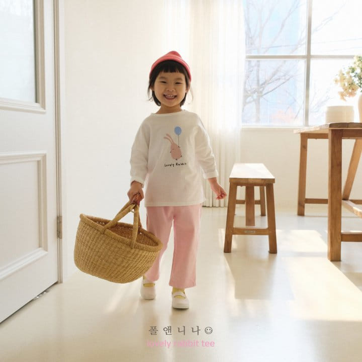 Paul & Nina - Korean Children Fashion - #discoveringself - Lovely Rabbit Tee - 5