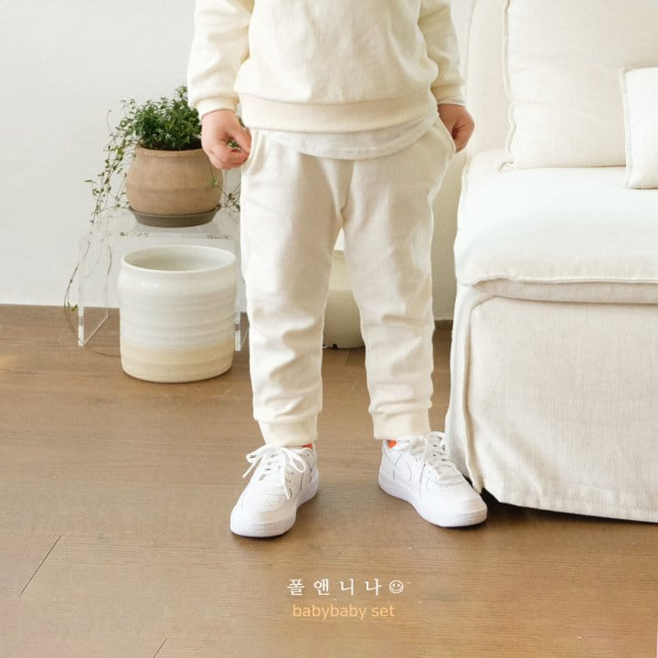 Paul & Nina - Korean Children Fashion - #kidsshorts - Baby Top Bottom Set - 11
