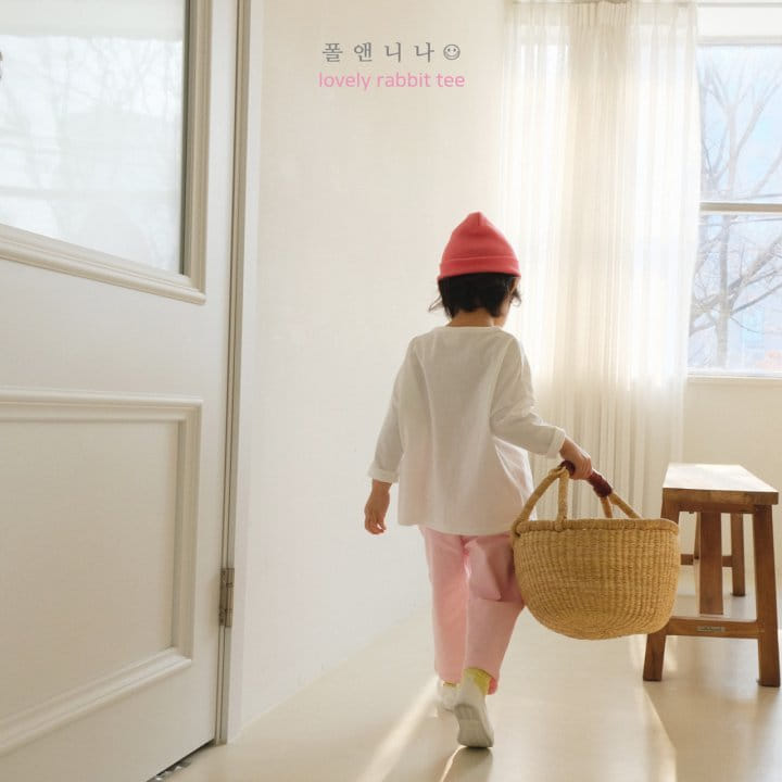 Paul & Nina - Korean Children Fashion - #kidsshorts - Lovely Rabbit Tee - 7