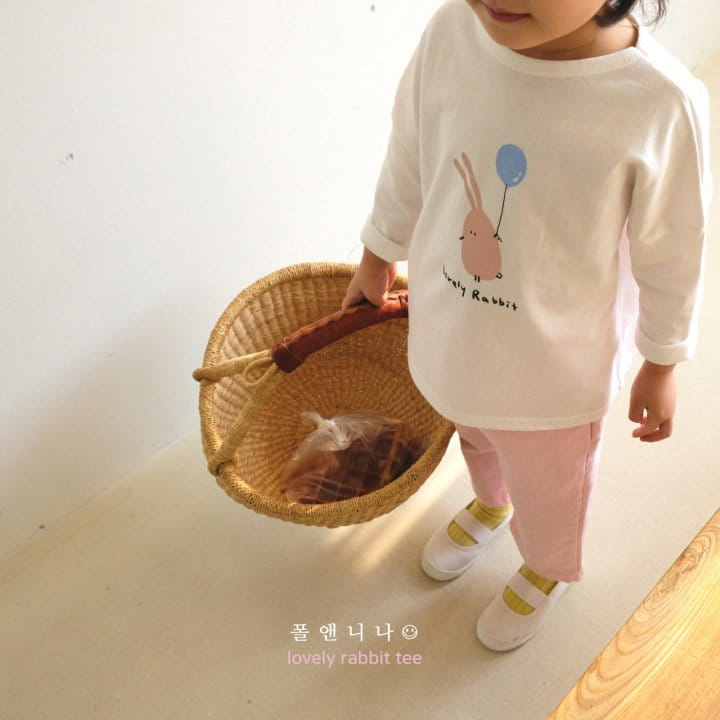 Paul & Nina - Korean Children Fashion - #kidsstore - Lovely Rabbit Tee - 8