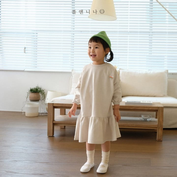 Paul & Nina - Korean Children Fashion - #kidzfashiontrend - Heart Rainbow One-pice - 2