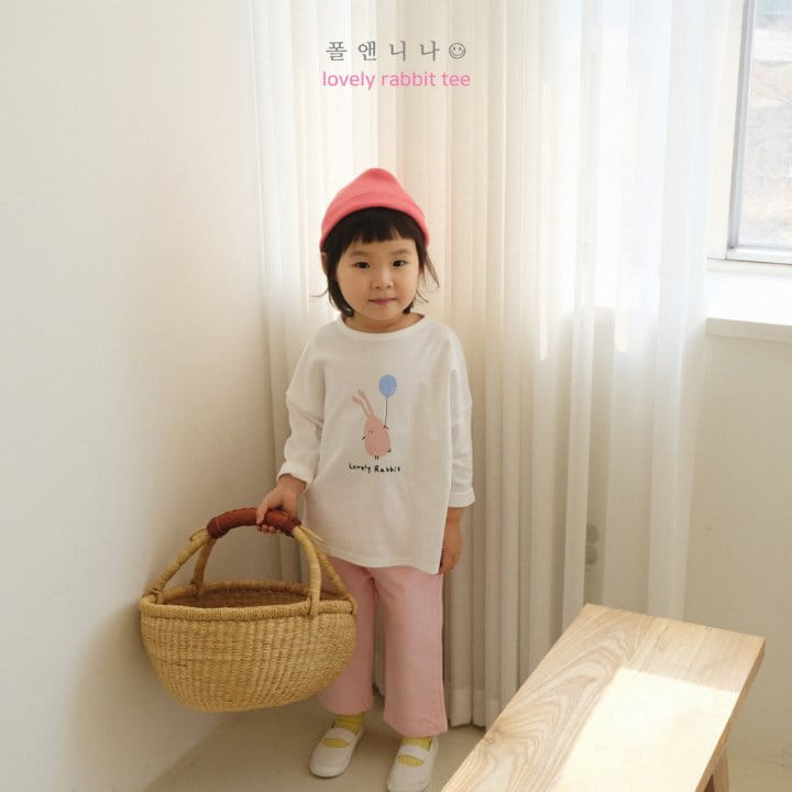 Paul & Nina - Korean Children Fashion - #littlefashionista - Lovely Rabbit Tee - 11