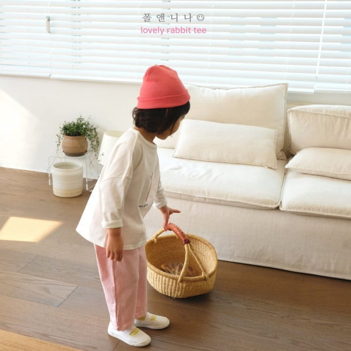 Paul & Nina - Korean Children Fashion - #magicofchildhood - Lovely Rabbit Tee - 12