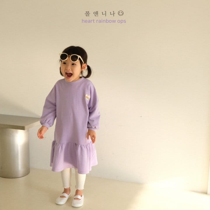 Paul & Nina - Korean Children Fashion - #prettylittlegirls - Heart Rainbow One-pice - 7
