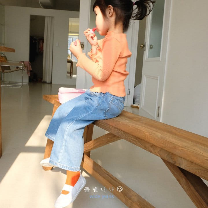 Paul & Nina - Korean Children Fashion - #prettylittlegirls - Wide Jeans - 5